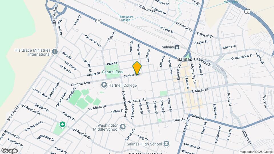 243 Central Ave Mapa y Detalles de la Ubicación
