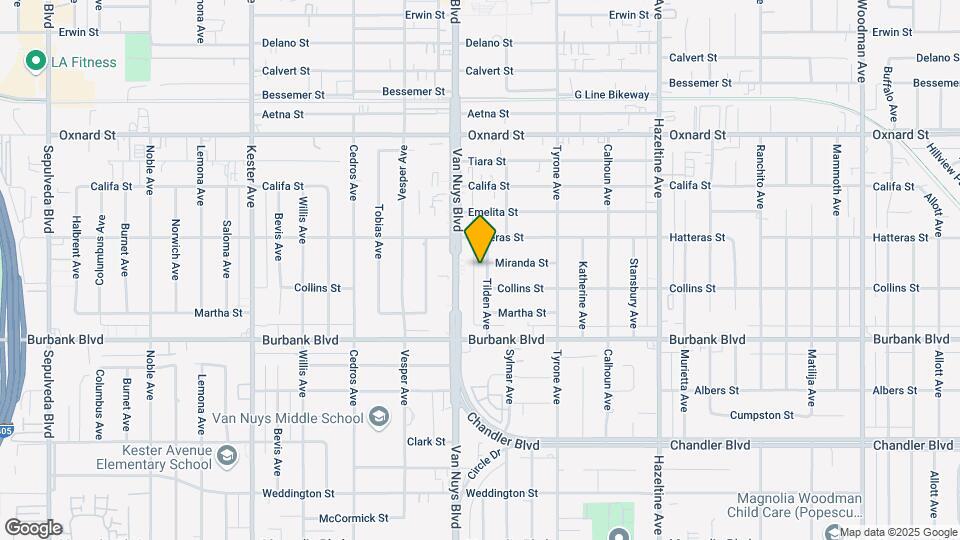5721 Tilden Ave Map and Location Details