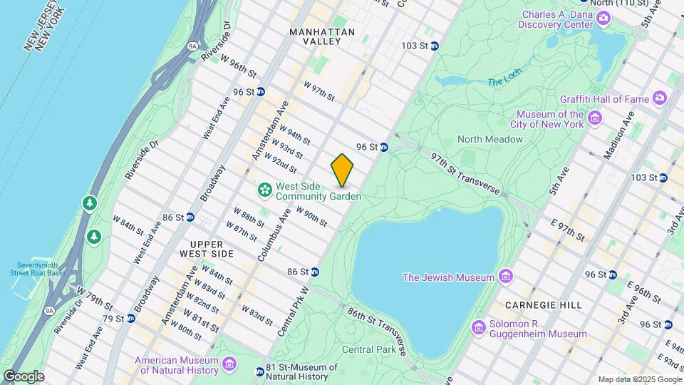 7 W 92nd St Map and Location Details