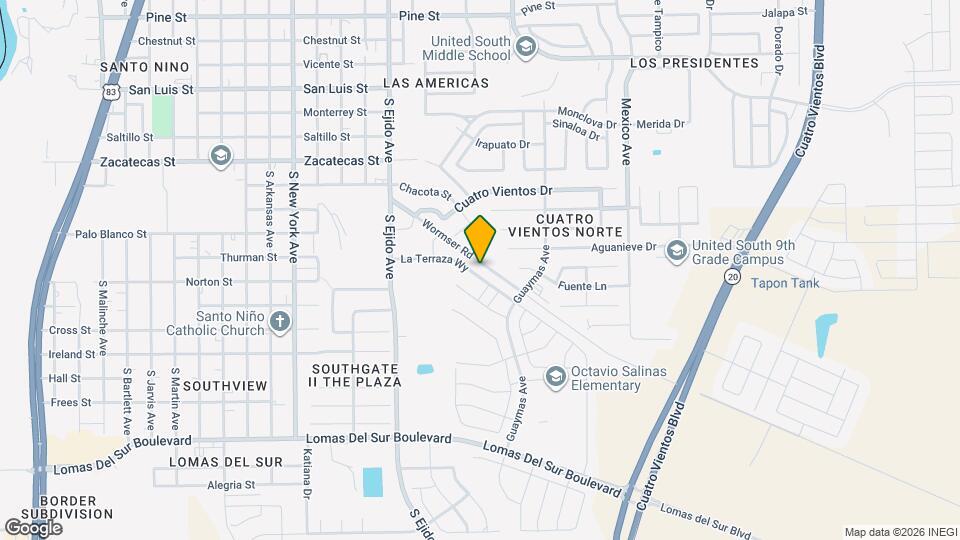 3352 La Terraza Wy Map and Location Details