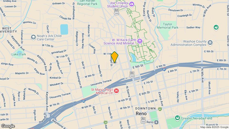 201 W 10th St Mapa y Detalles de la Ubicación