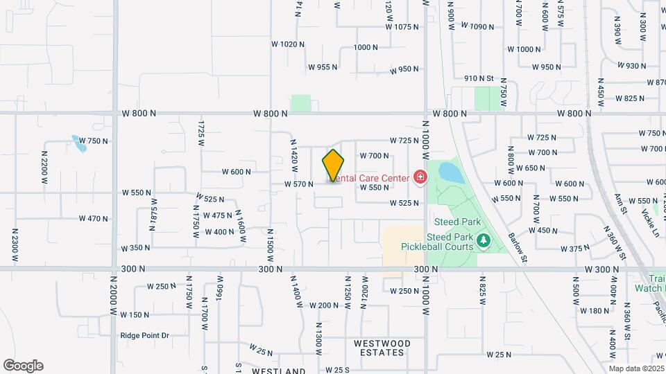 1293 W 570 N Map and Location Details
