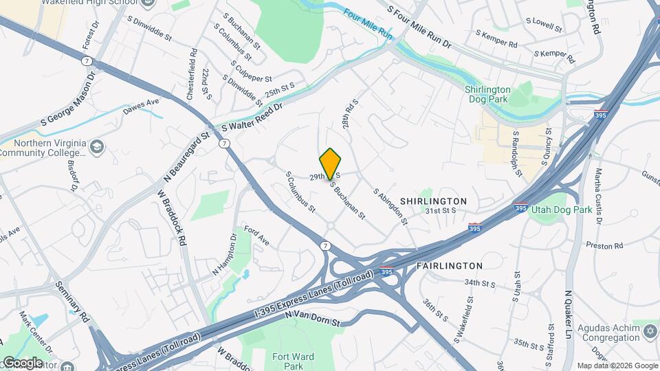 2928 S Buchanan St Map and Location Details