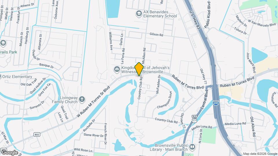 135 Country Club Rd Map and Location Details