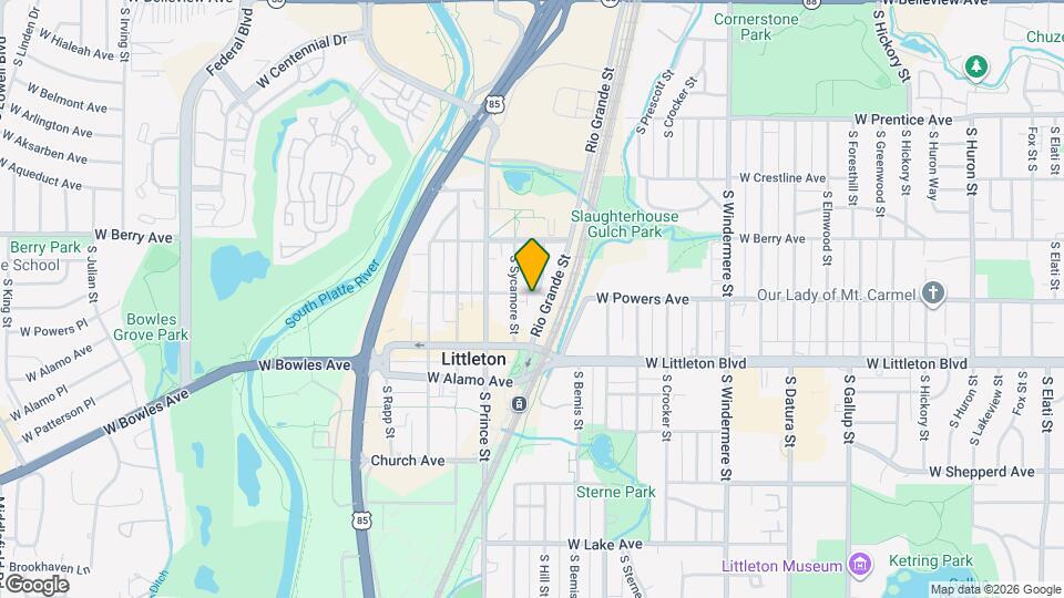 2228 W Powers Ave Map and Location Details