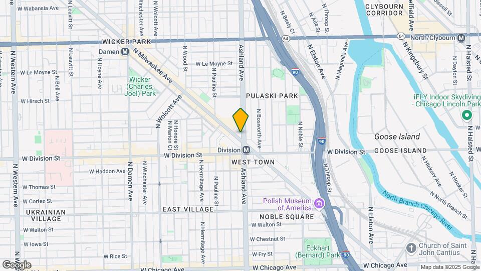 1241 N Milwaukee Ave Mapa y Detalles de la Ubicación