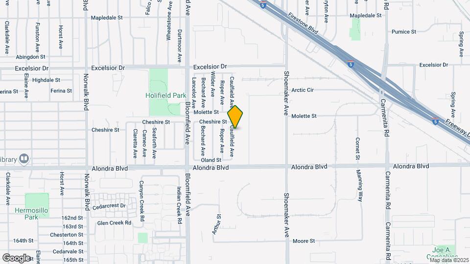 15508 Caulfield Ave Map and Location Details