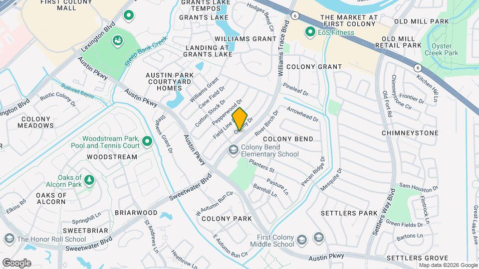 2835 Colony Dr Map and Location Details