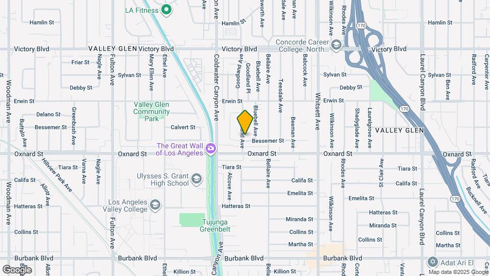 6032 Goodland Ave Map and Location Details