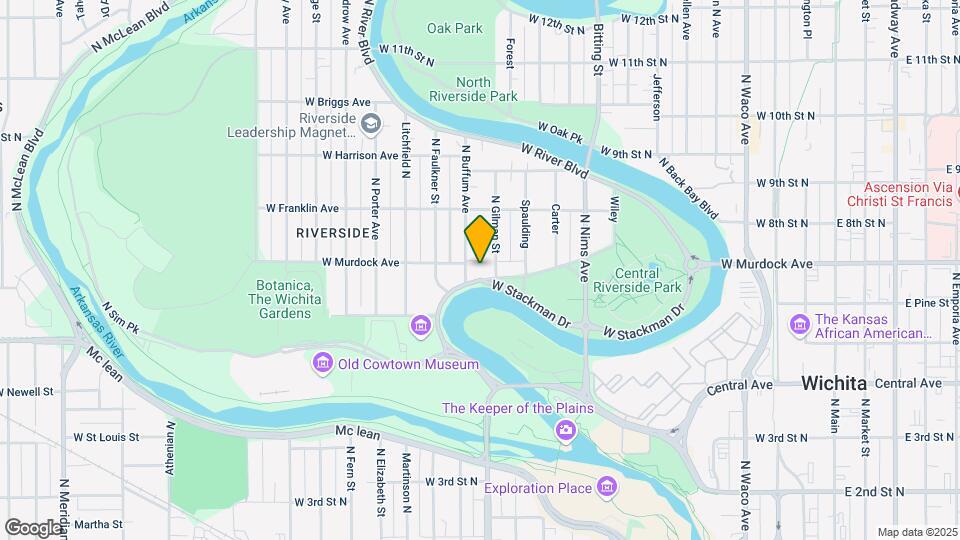 1214 W Murdock St Map and Location Details