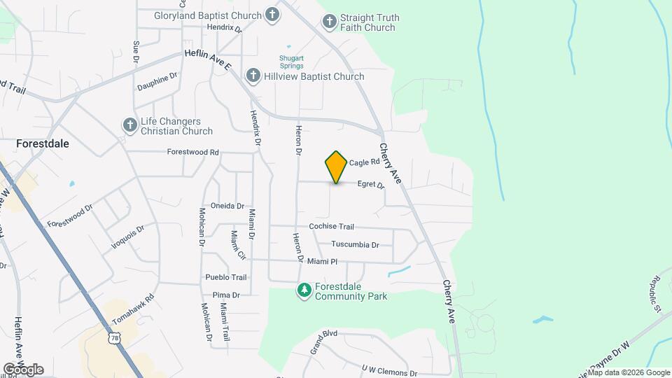 1445 Echols Dr Map and Location Details