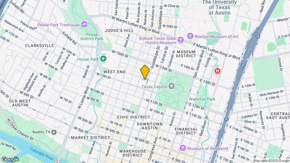 1212 Guadalupe St Map and Location Details