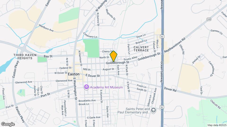 412 Goldsborough St Map and Location Details