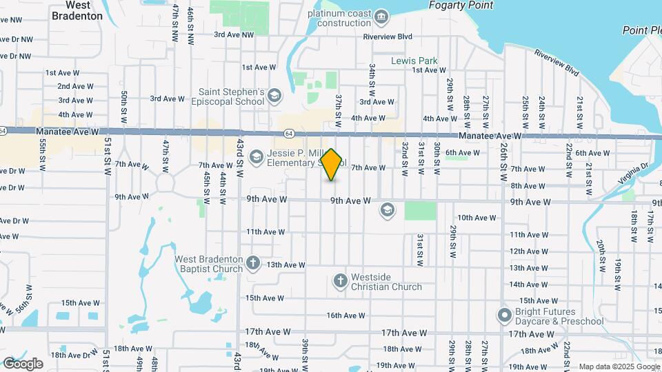 802 37th St W Map and Location Details