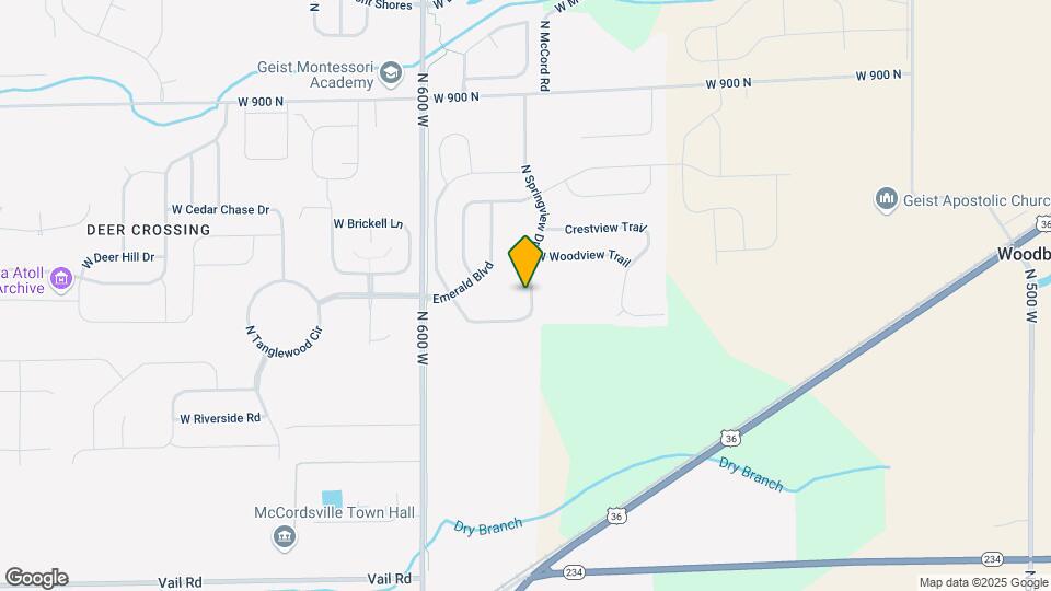 8588 N Springview Dr Map and Location Details