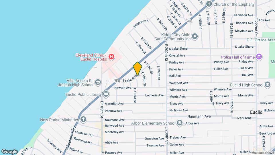 19324 S Lake Shore Map and Location Details