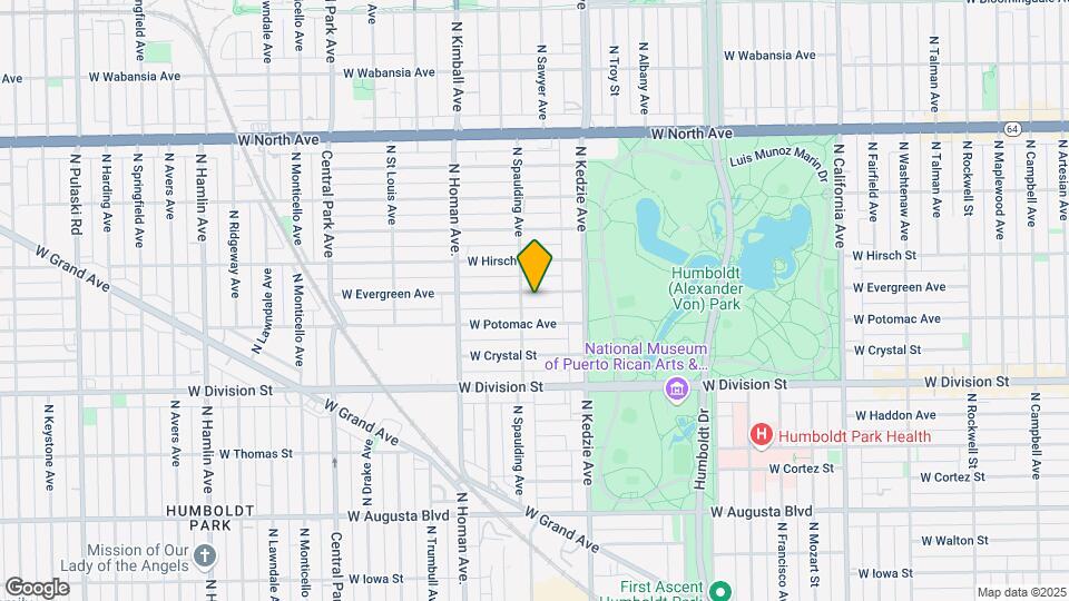 3249 W Evergreen Ave, Unit 2F Mapa y Detalles de la Ubicación