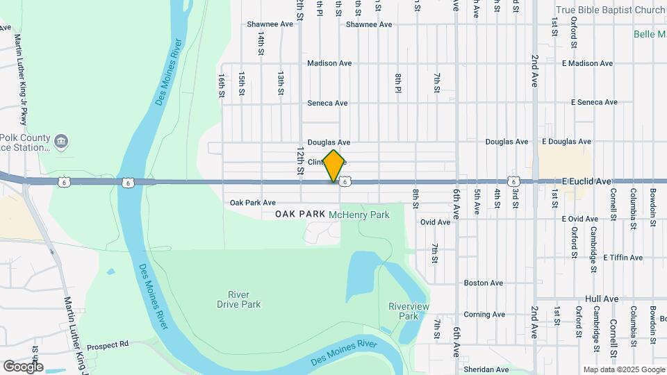 1100 Euclid Ave Map and Location Details