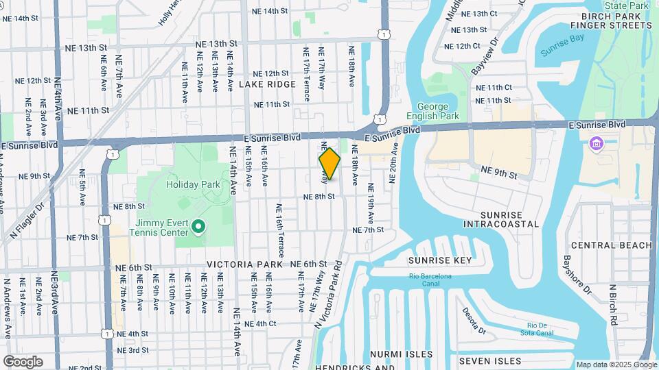 816 NE 17th Way Map and Location Details