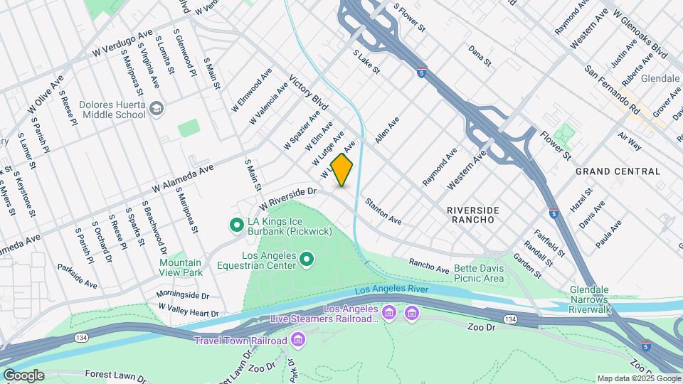 1851 Riverside Drive Mapa y Detalles de la Ubicación
