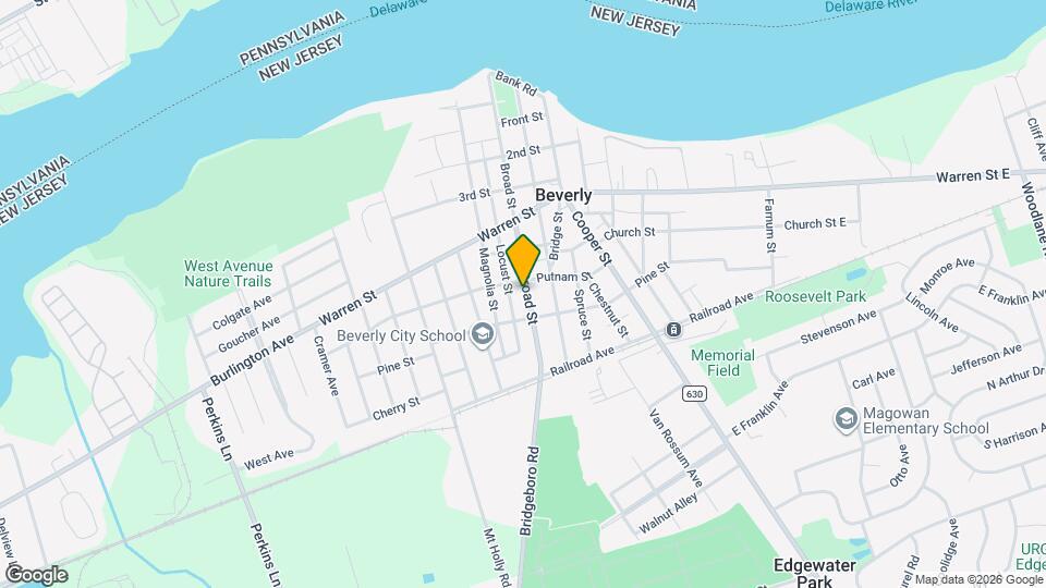 513 Broad St Map and Location Details