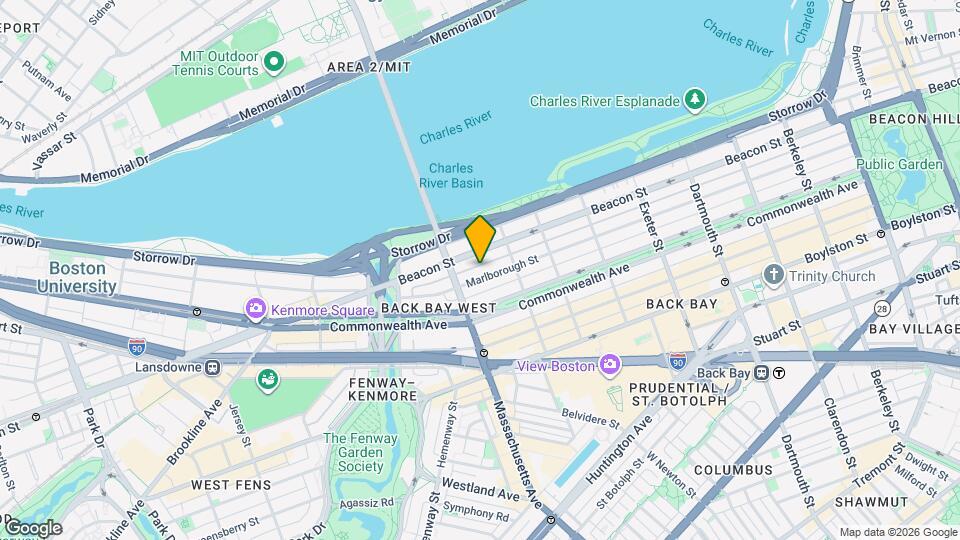 393 Marlborough St, Unit 2 Map and Location Details