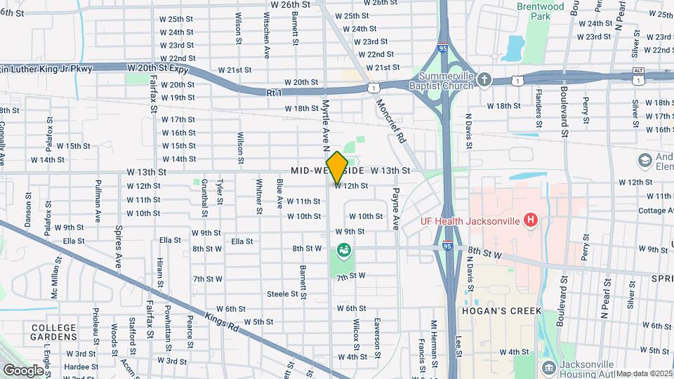 1244 W 12th St Map and Location Details