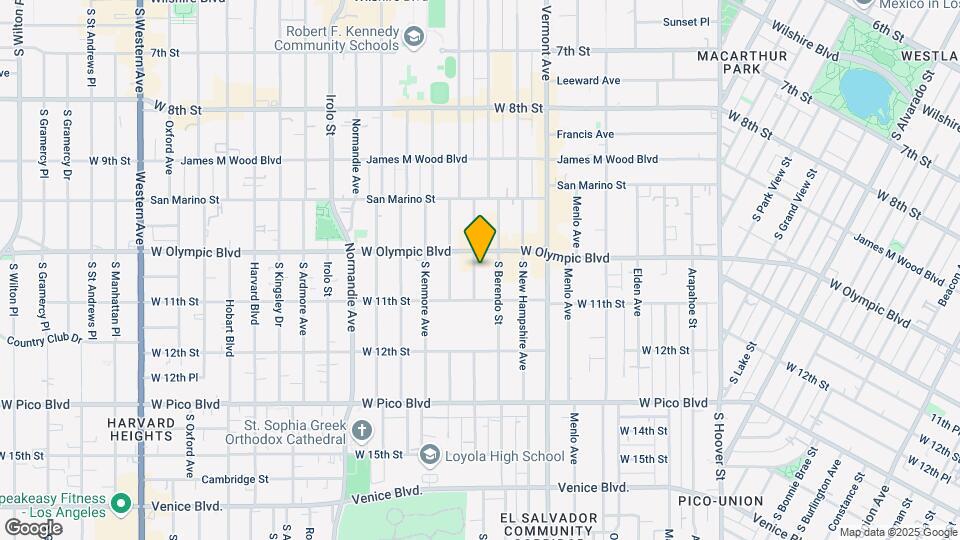 1022 S Catalina St Map and Location Details
