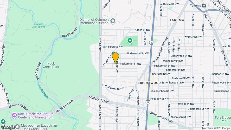 1404 Tuckerman St NW Map and Location Details