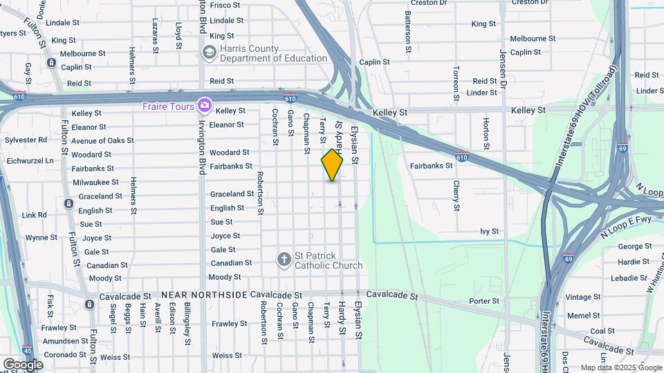 1510 Tarley St, Unit 1 Map and Location Details