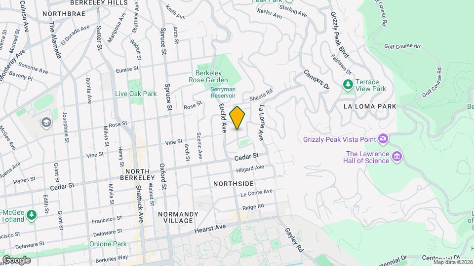 1516 Le Roy Ave, Unit Garden Cottage N. Berkeley Map and Location Details