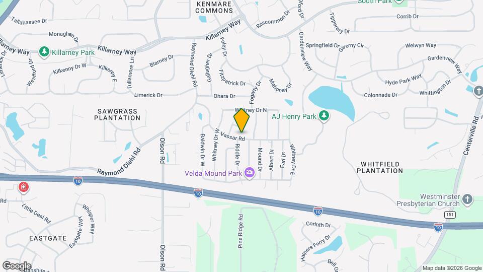 2736 Vassar Rd Map and Location Details