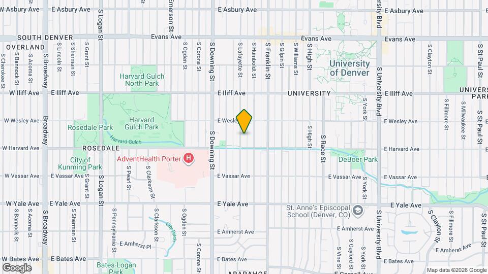 2460 S Lafayette St, Unit 2460 Map and Location Details