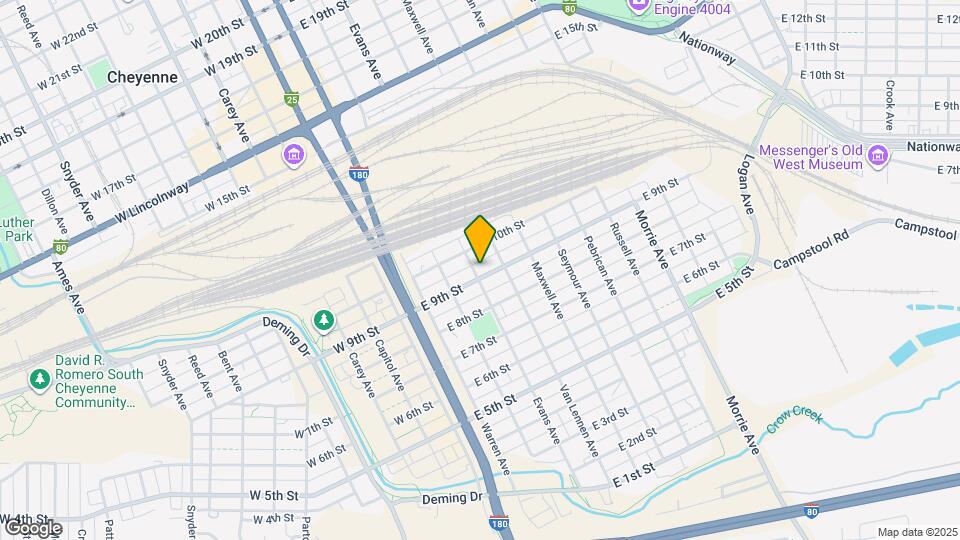 404 E 9th St Map and Location Details