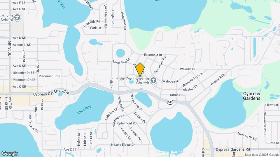 624 Lake Elizabeth Dr Map and Location Details