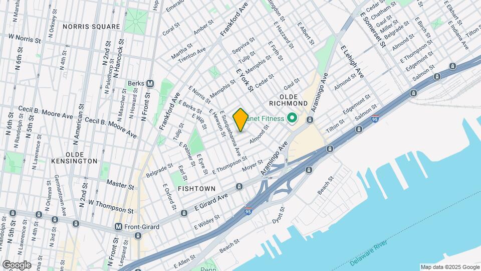 818 Belgrade St Map and Location Details