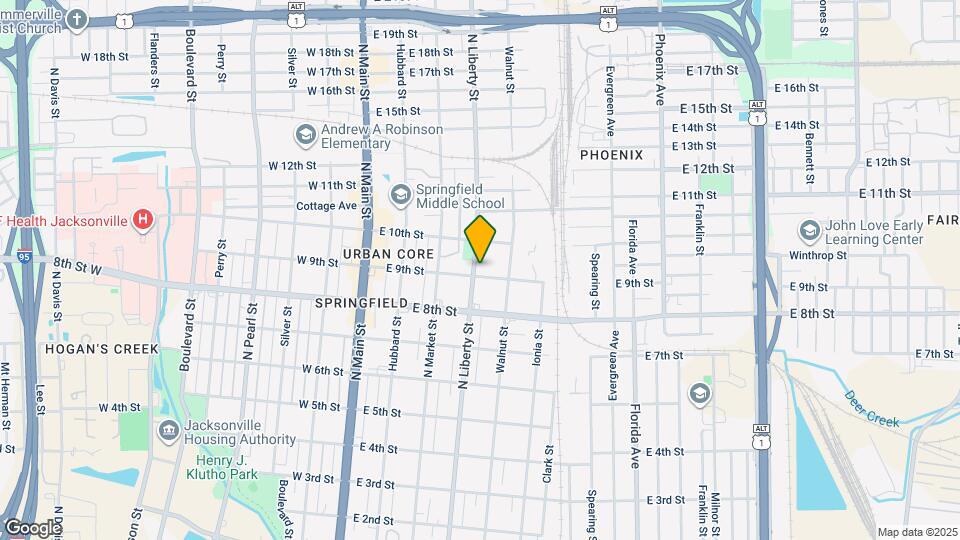307 E 9th St Map and Location Details