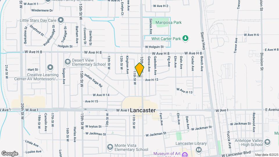 1011 W Avenue H12 Mapa y Detalles de la Ubicación