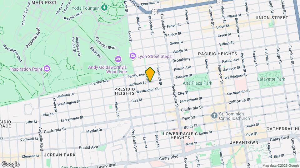 2114 Baker St Mapa y Detalles de la Ubicación