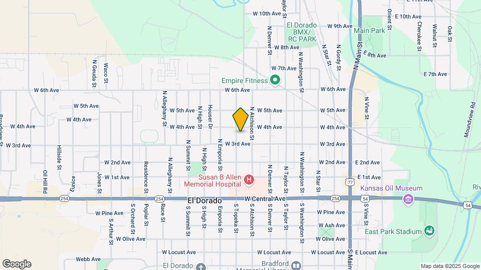 418 N Topeka St Mapa y Detalles de la Ubicación