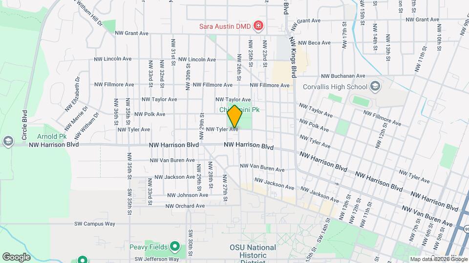 2620 NW Tyler Ave Map and Location Details