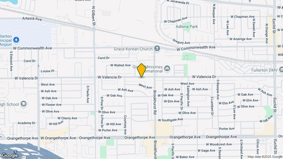 1854 W Valencia Dr Map and Location Details