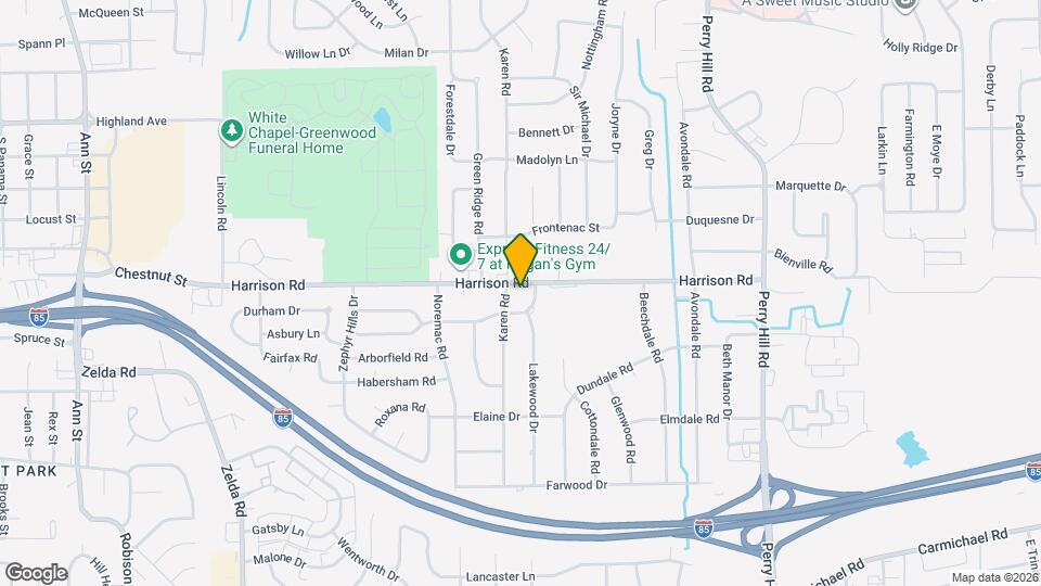 3456 Harrison Rd Map and Location Details