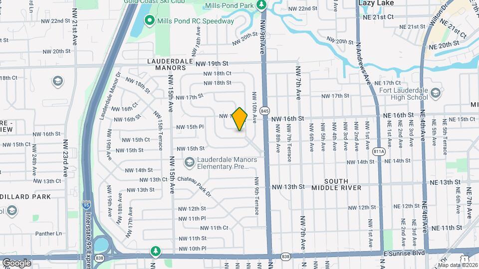 1107 NW 15th Ct Mapa y Detalles de la Ubicación