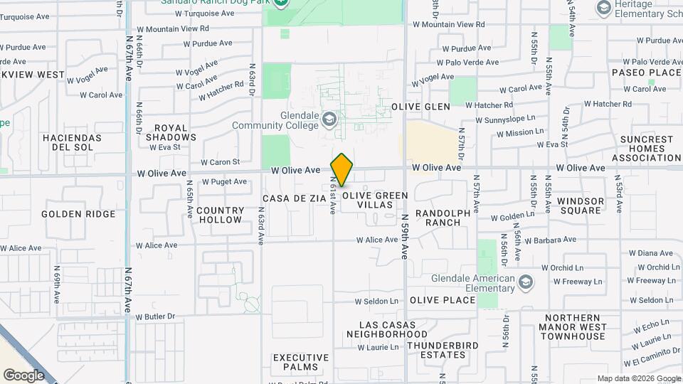 6046 W Townley Ave Map and Location Details