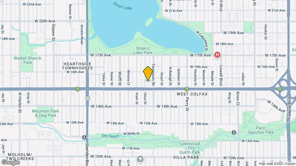 1532 Utica St Map and Location Details