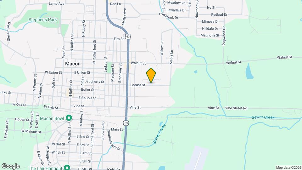 816 Locust St Map and Location Details