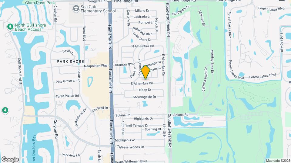 1215 S Alhambra Cir Map and Location Details