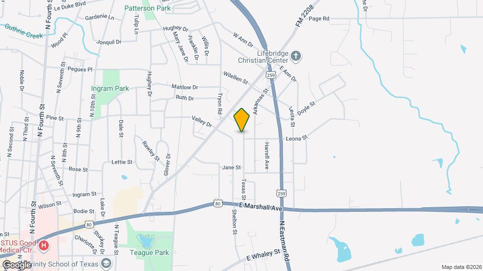 703 Texas St Map and Location Details