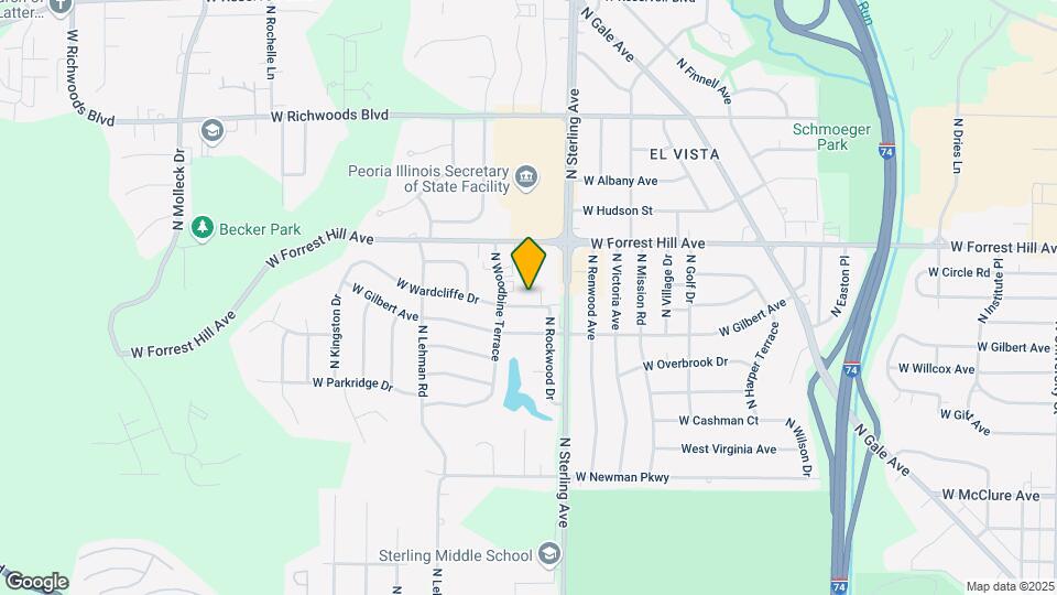 2525 W Wardcliffe Dr Map and Location Details